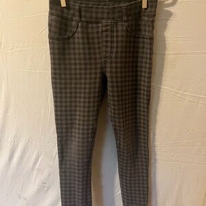 H&M Black and Charcoal Gingham Slim Pants